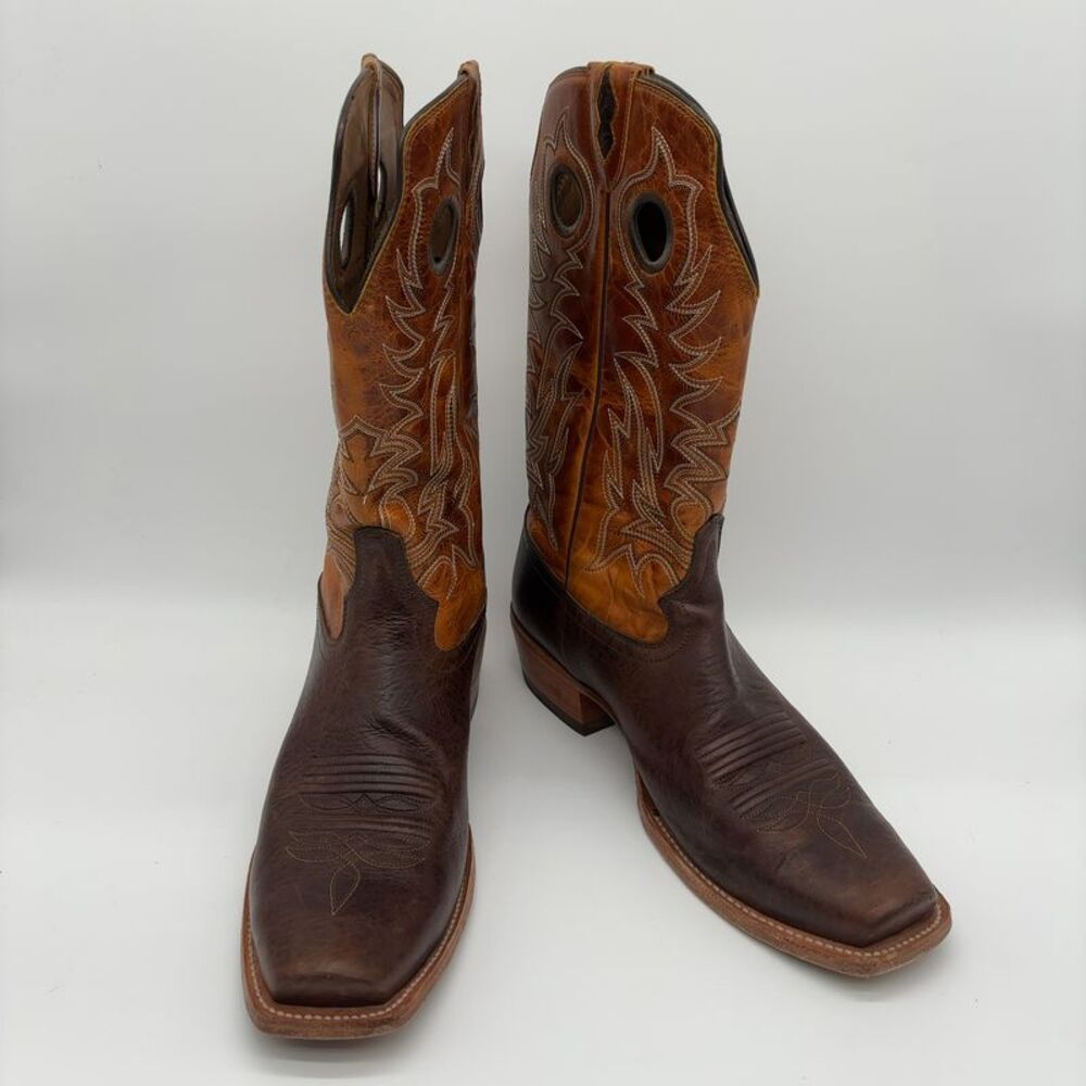 Durango Two-Tone Brown Western Pull-On Boots